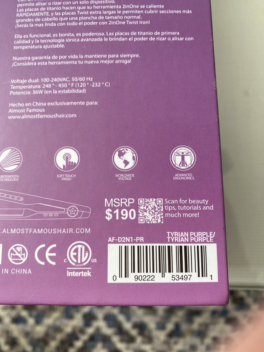 Brand New 2 in 1 Digital Twist Straightener & Curler - photo 4