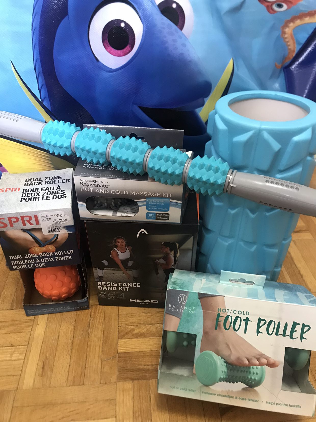Home workout and massage kit