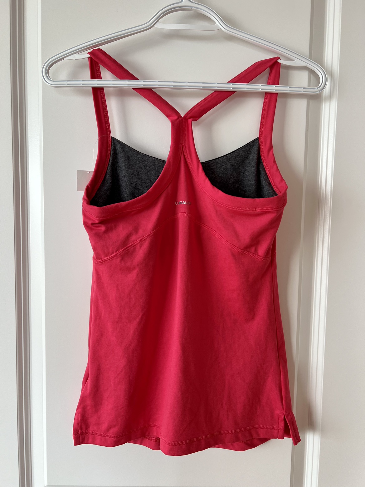 BNWT adidas Adidas ClimaLite pink workout tank top image indicator(5)