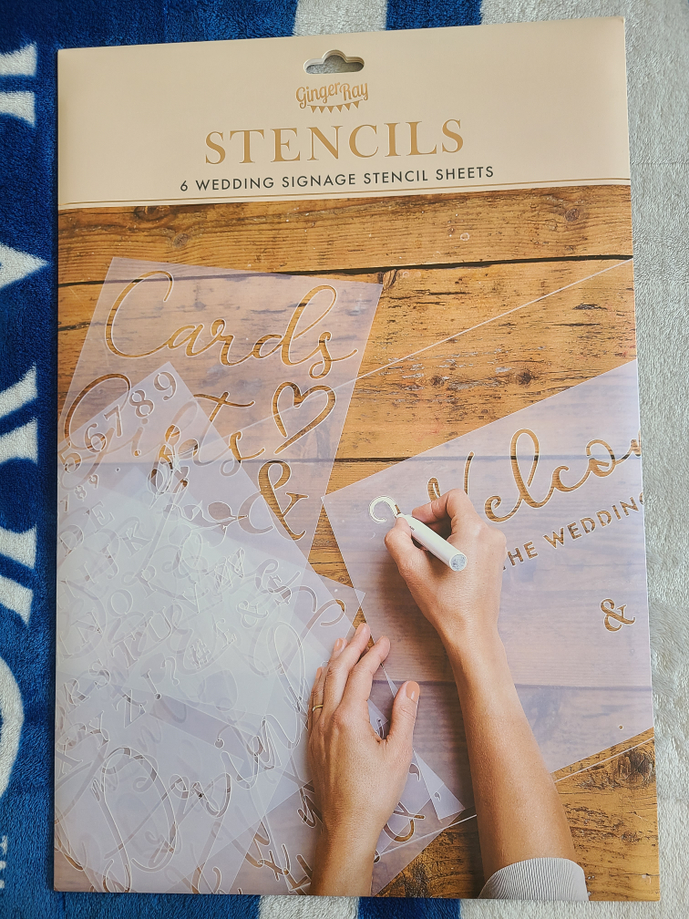 Ginger Ray Bunting Wedding Stencils