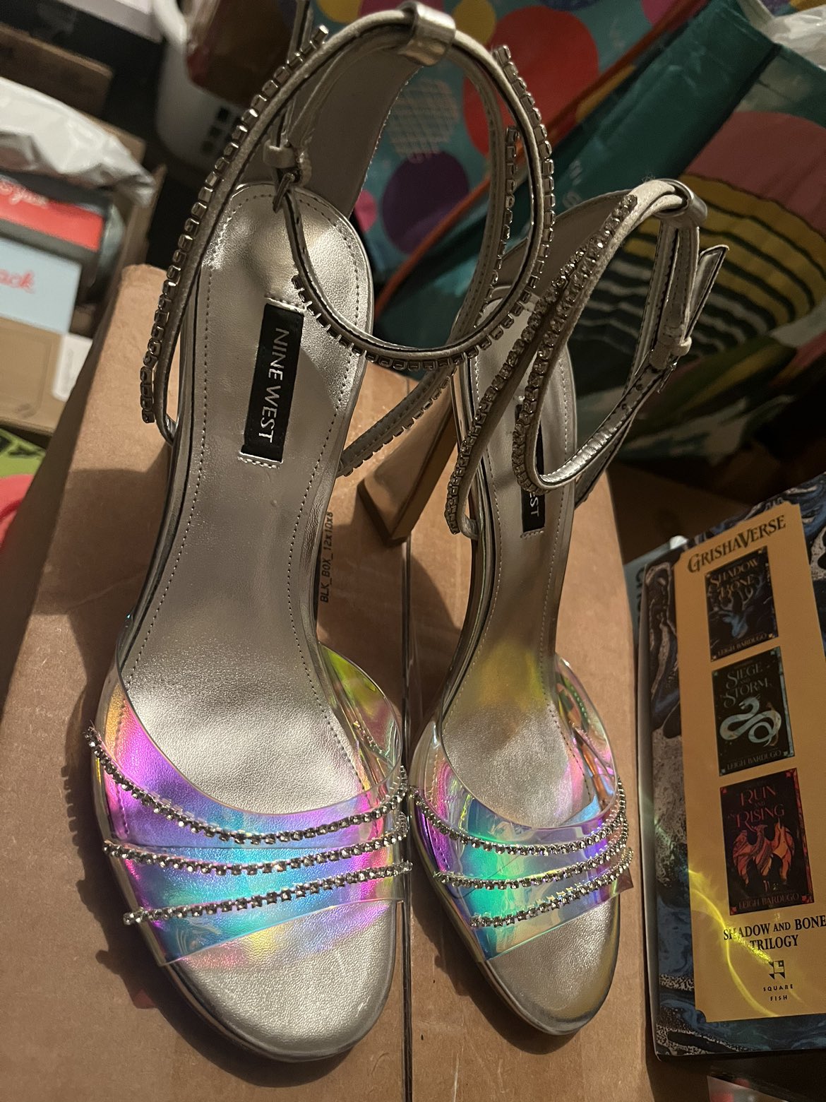 Nine West Women's Klass Heels sz 8 Silver - photo 2