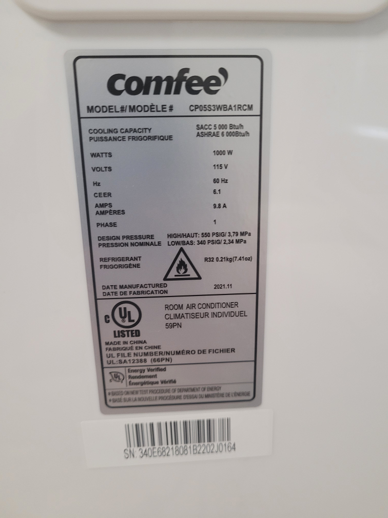 Comfee Portable Air Conditioner - photo 2