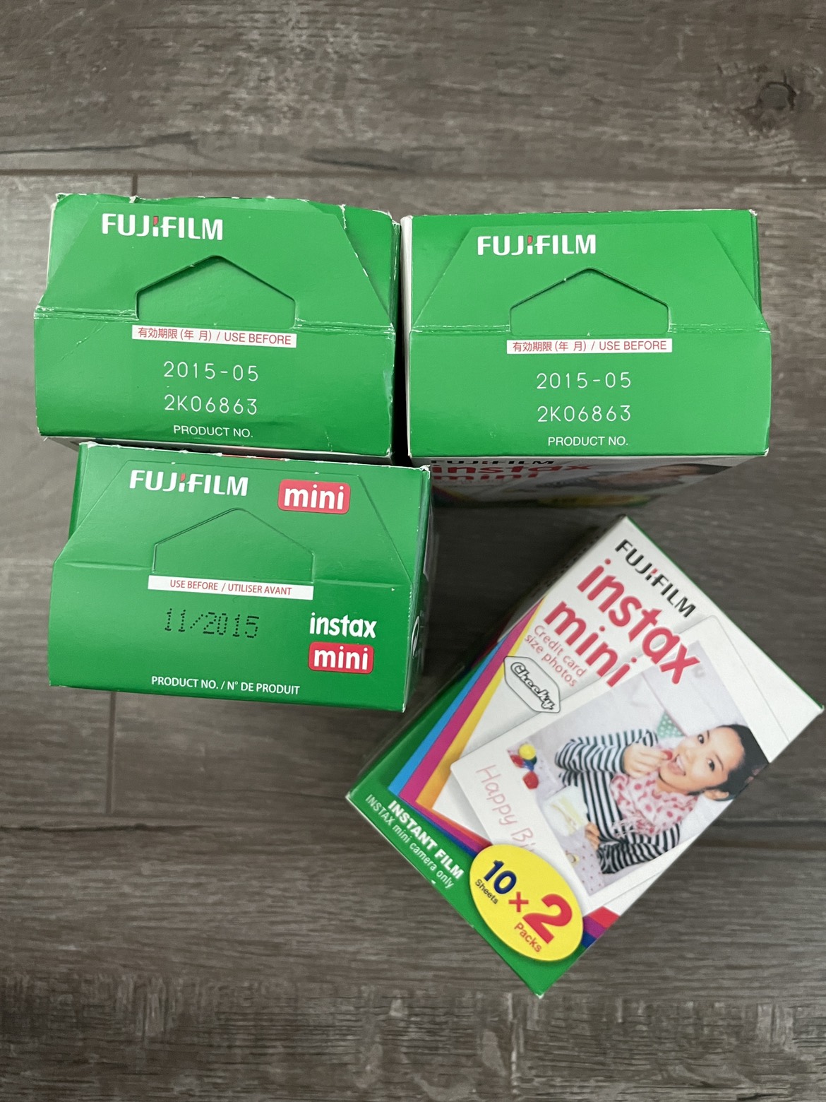 Expired FujiFilm instant film