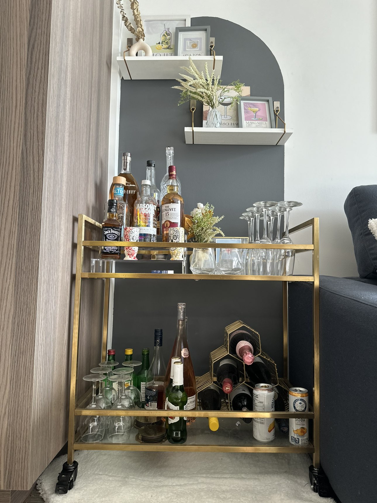 IKEA Bar Cart - GROERYD Gold - photo 2