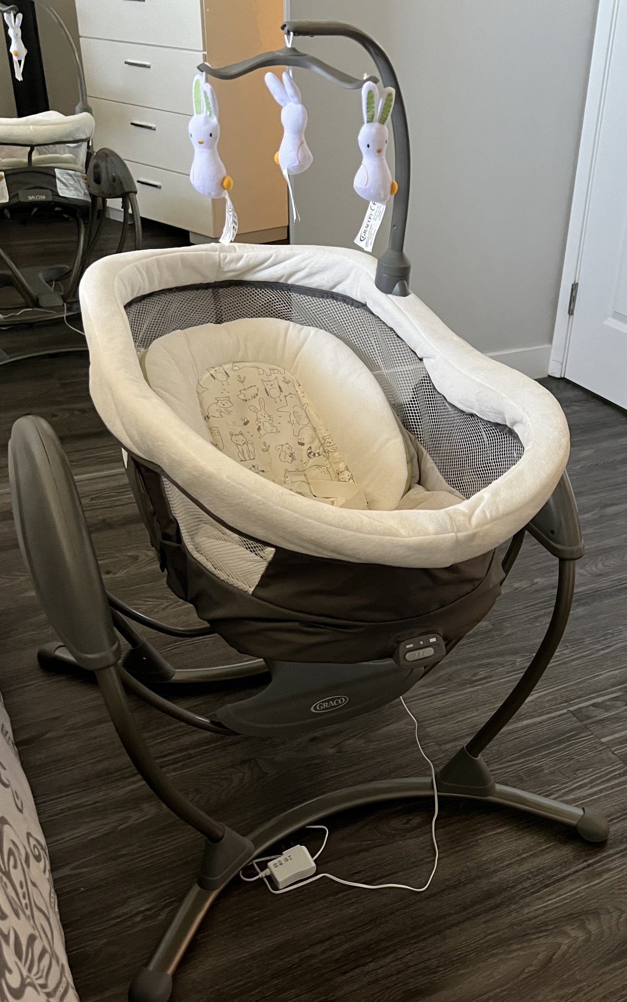 Graco Duoglider Gliding Swing/Bassinet - photo 2