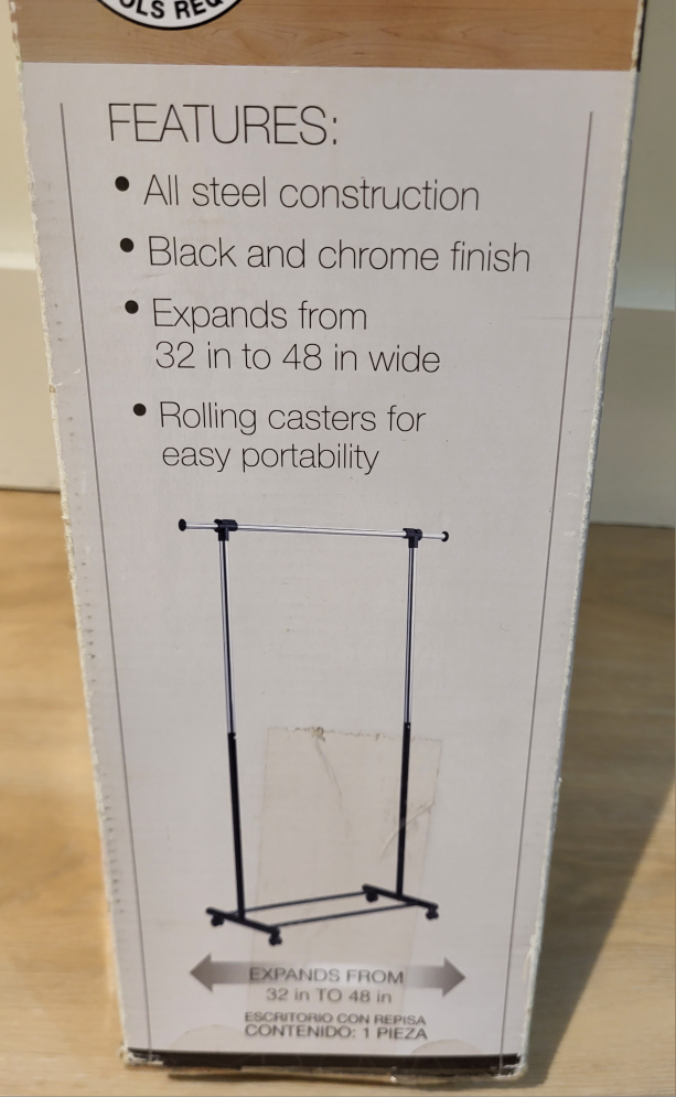 Rack Garment / Clothes / Jackets, Expandable - photo 3