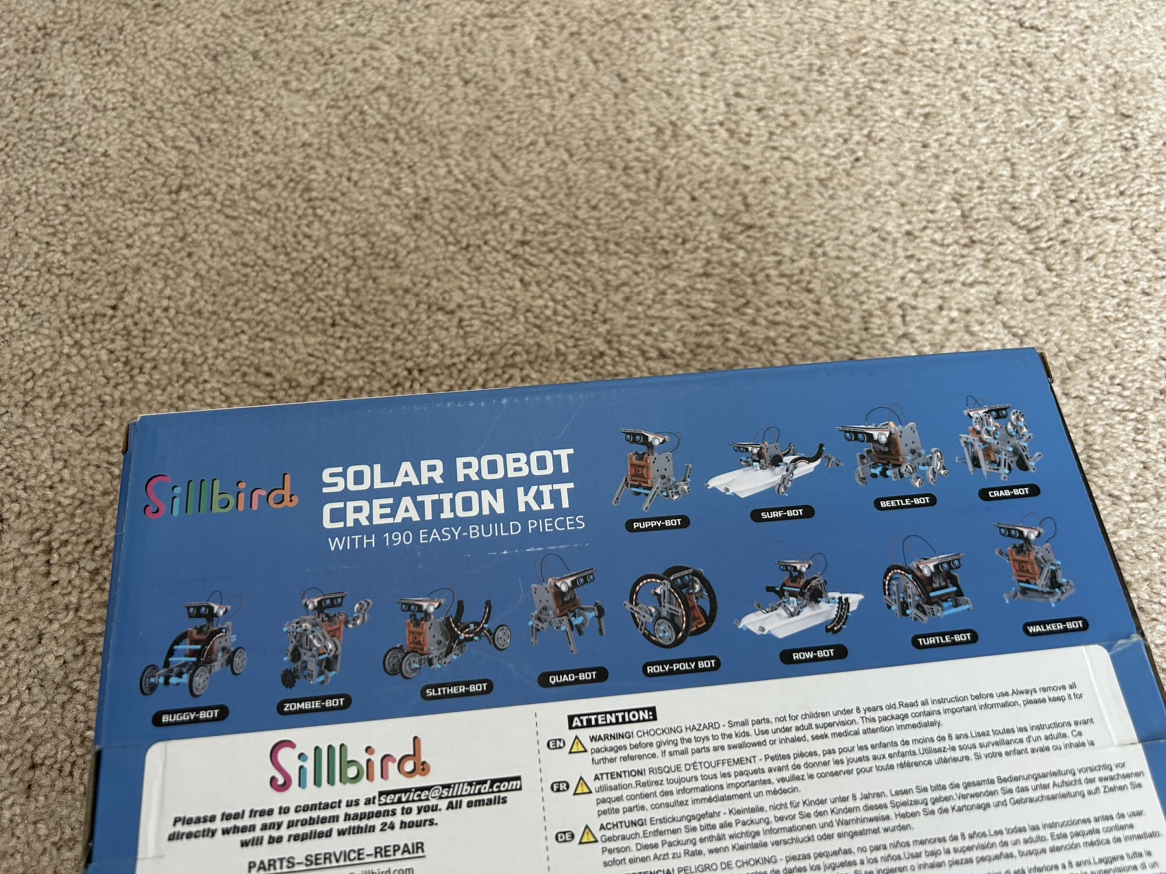 Sillbird solar robot creation kit. - photo 2