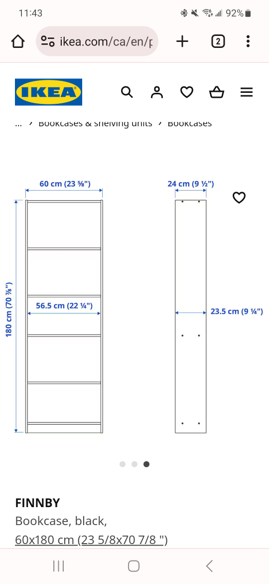 Ikea Finnby Bookcase