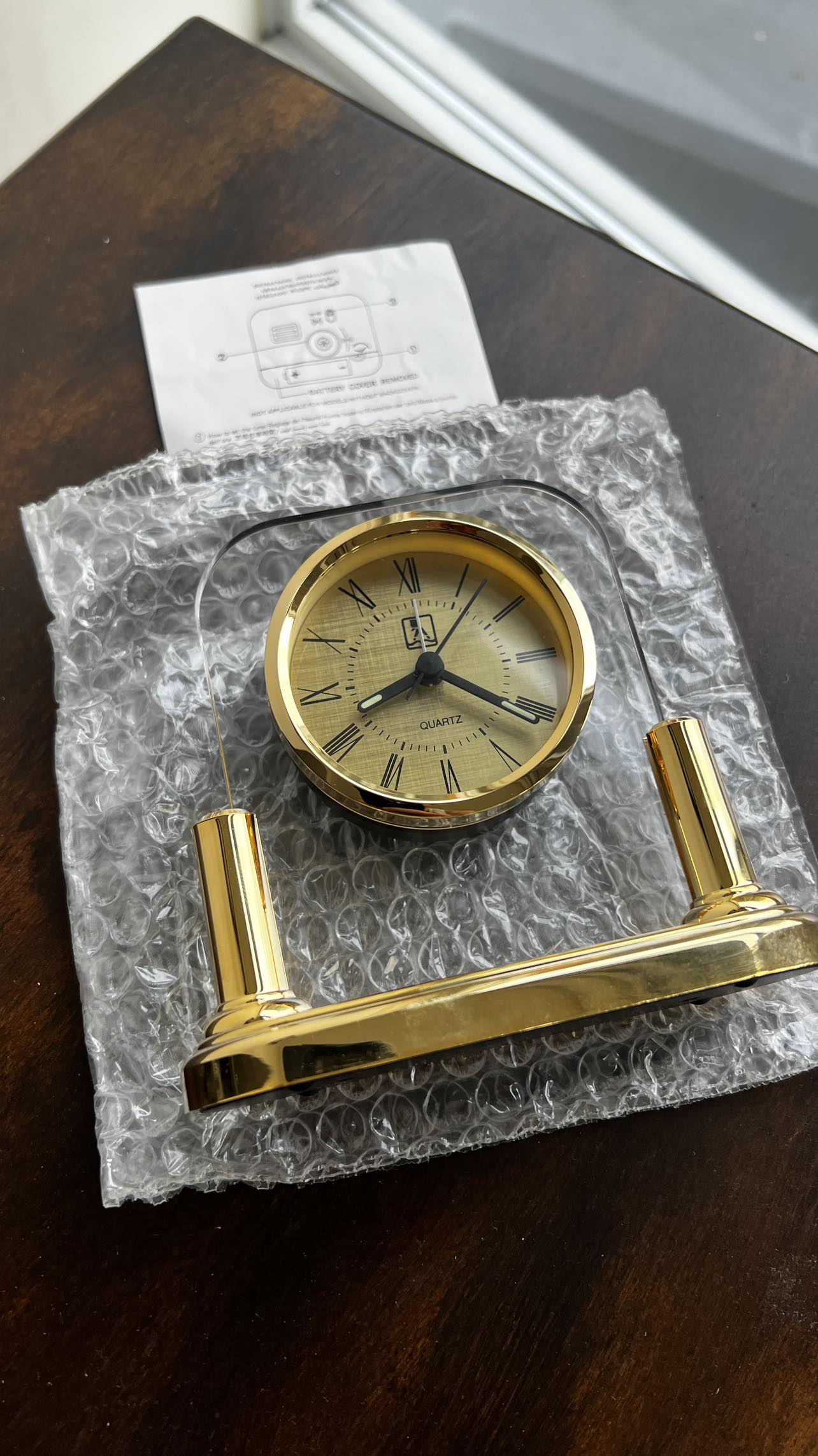 Beautiful Brand New Golden Quartz Clock 🦃 image indicator(4)