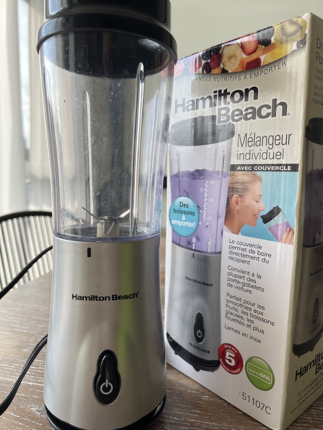 BNIB Hamilton Single serve blender - photo 3