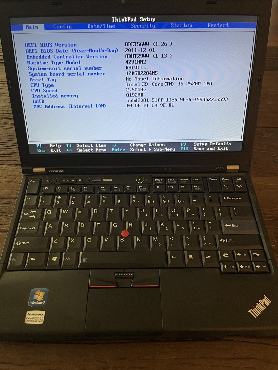 Lenovo ThinkPad X220
