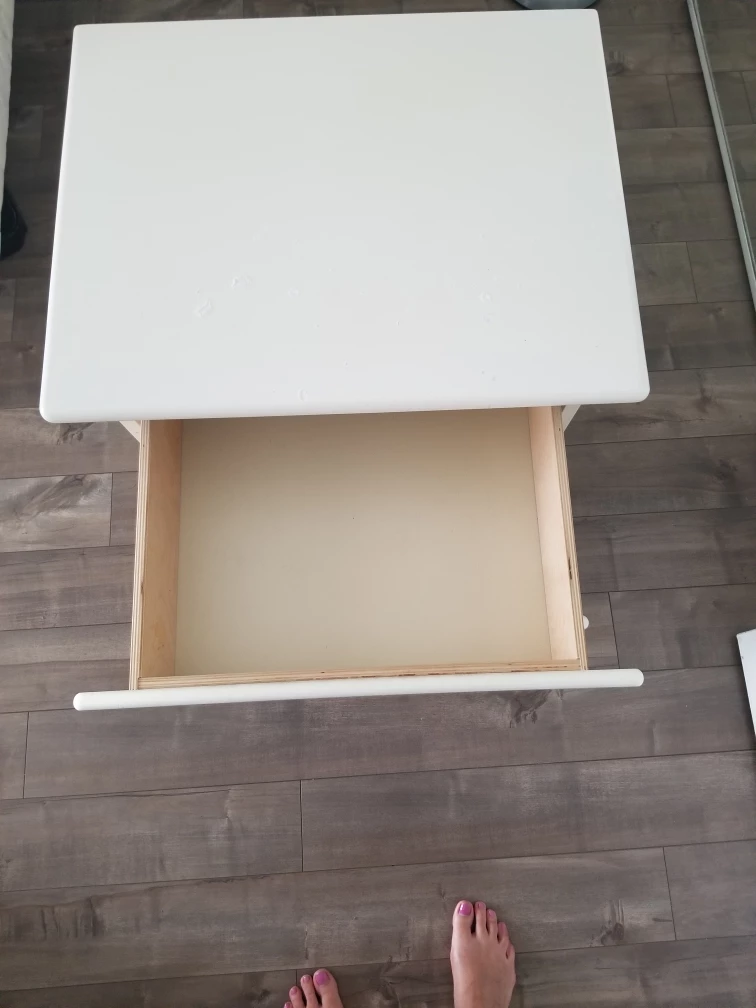white solid wood drawer - photo 3