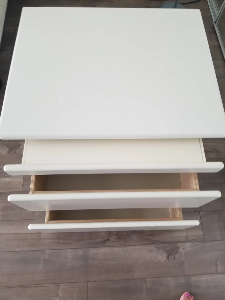 white solid wood drawer - photo 4