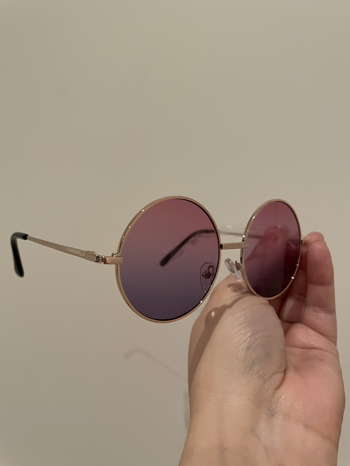 Ombré Retro Round Sunglasses image indicator(4)