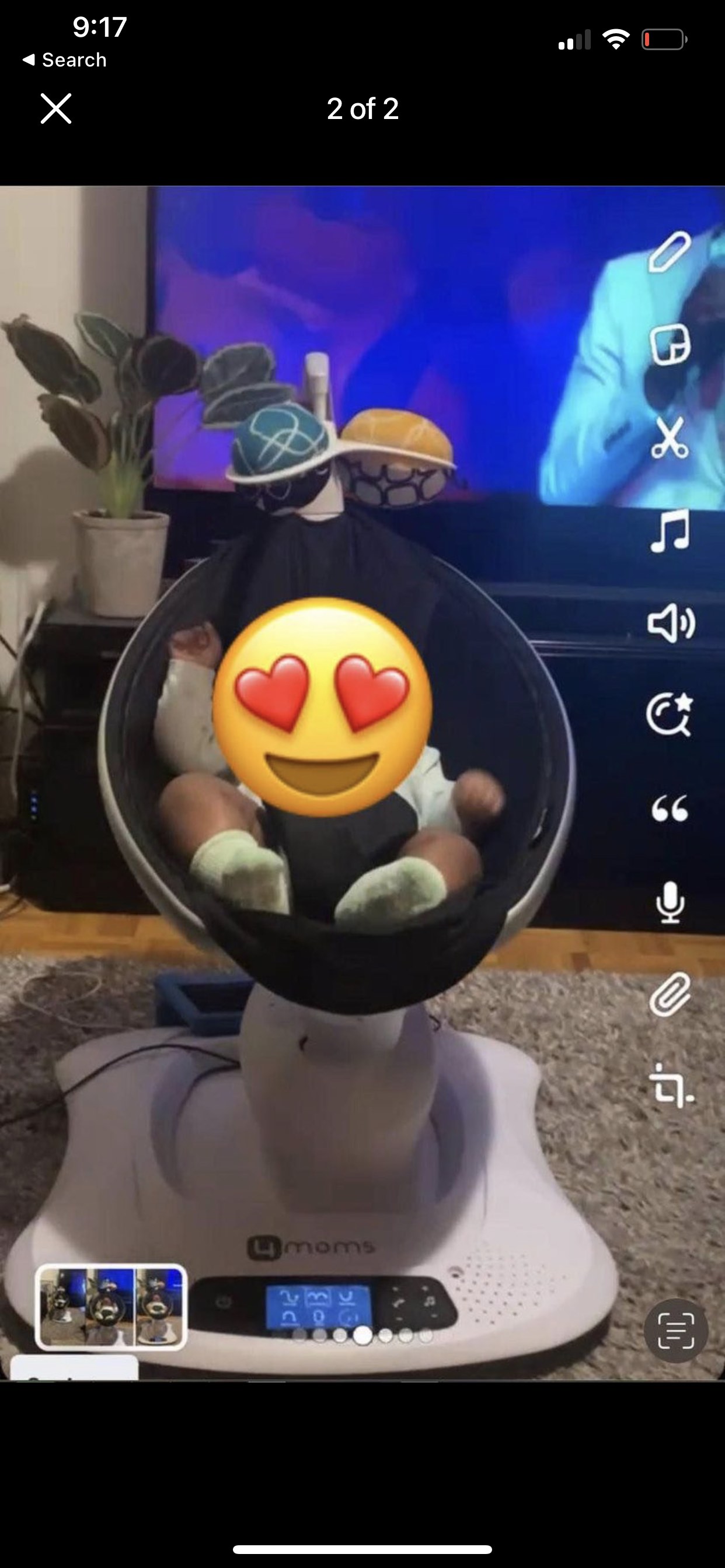 4moms mamaroo 4.0 swing ( used for one month image indicator(2)