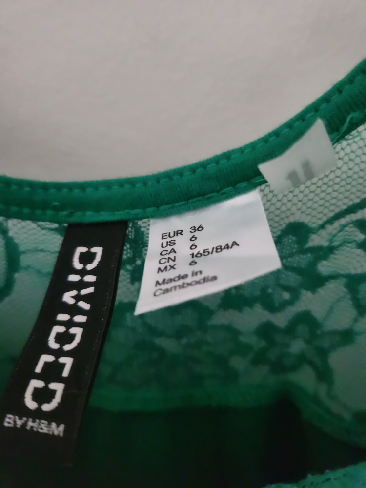 H&M Green Dress - Size 6 image indicator(3)