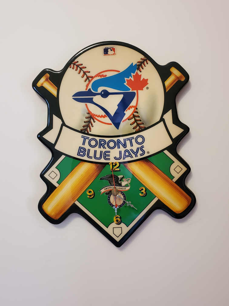 Toronto Blue Jays Laquered wood wall clock thumbnail