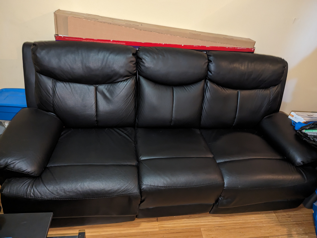leather power recliner couch thumbnail