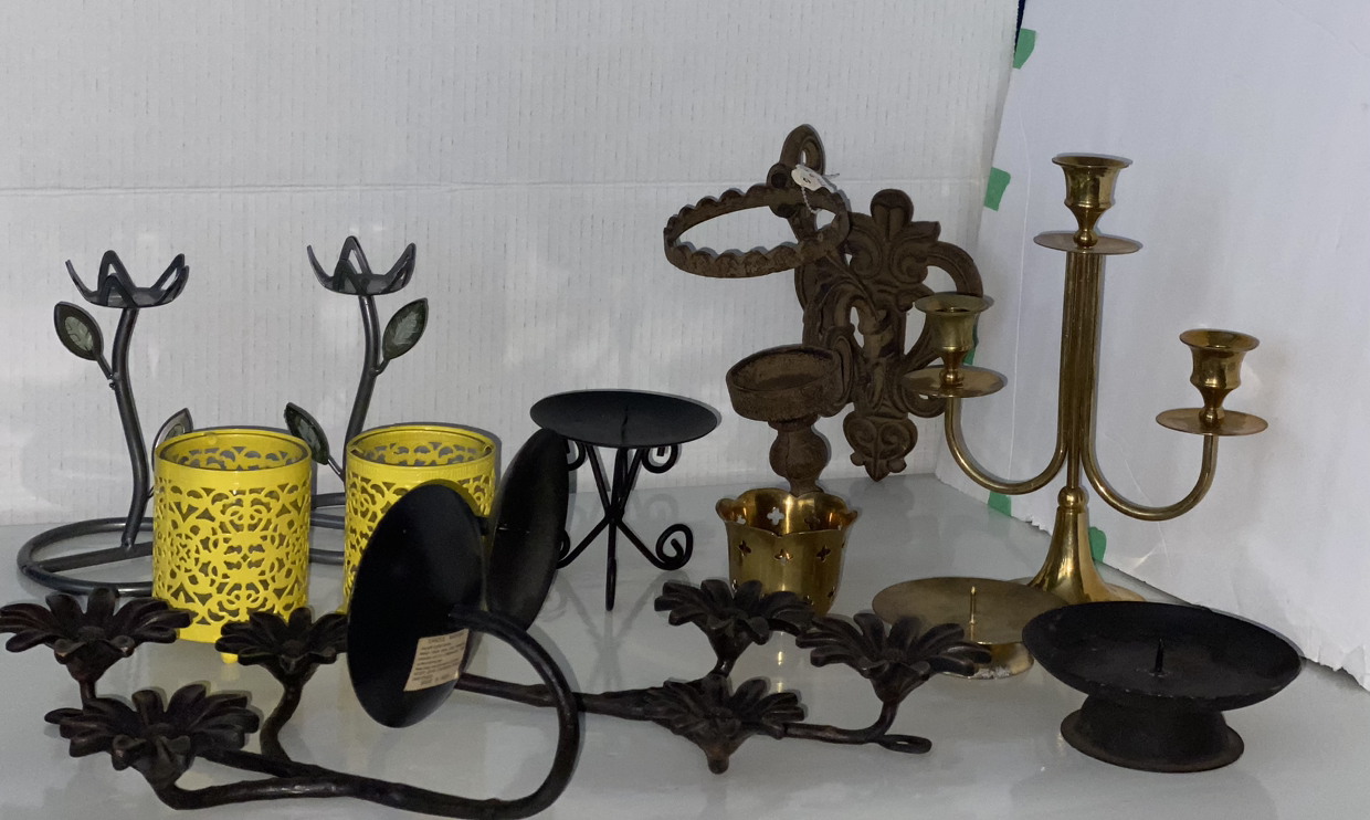 Antique/Vintage collection Heavy - Candle Holders image indicator(5)