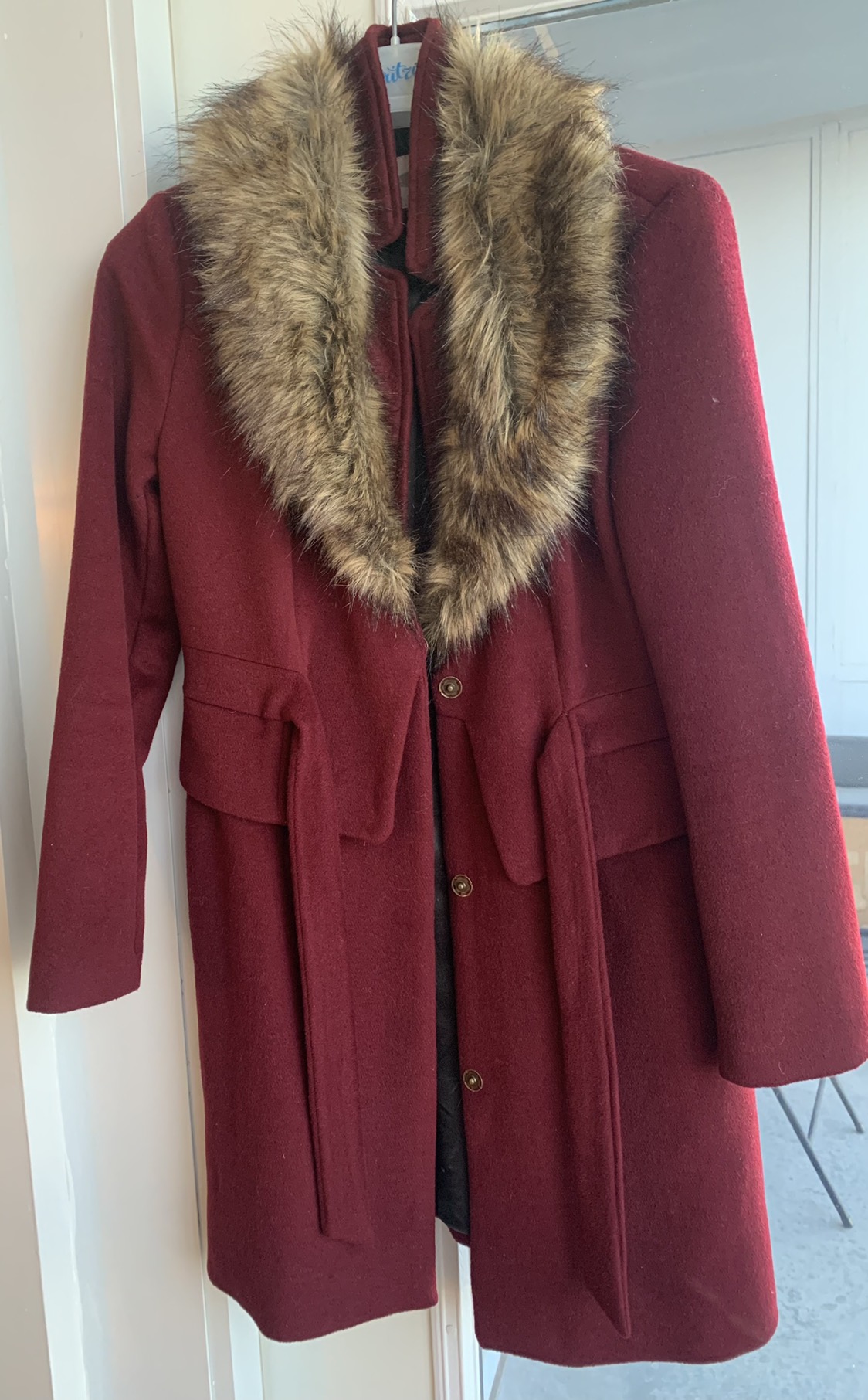 Dressy Burgundy Coat thumbnail