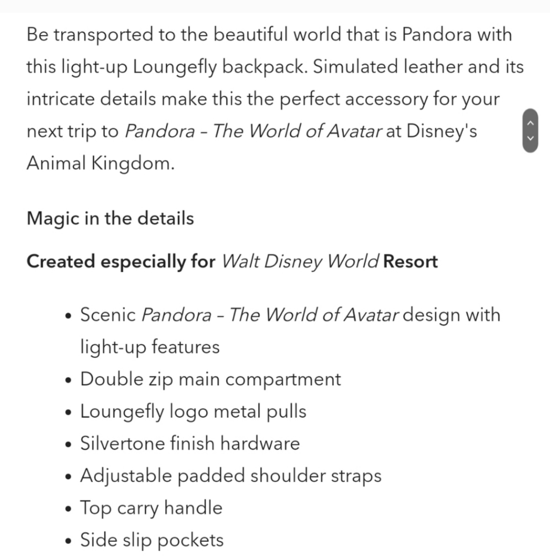 Loungefly x Disney Parks - World of Avatar Light-Up Backpack - photo 2