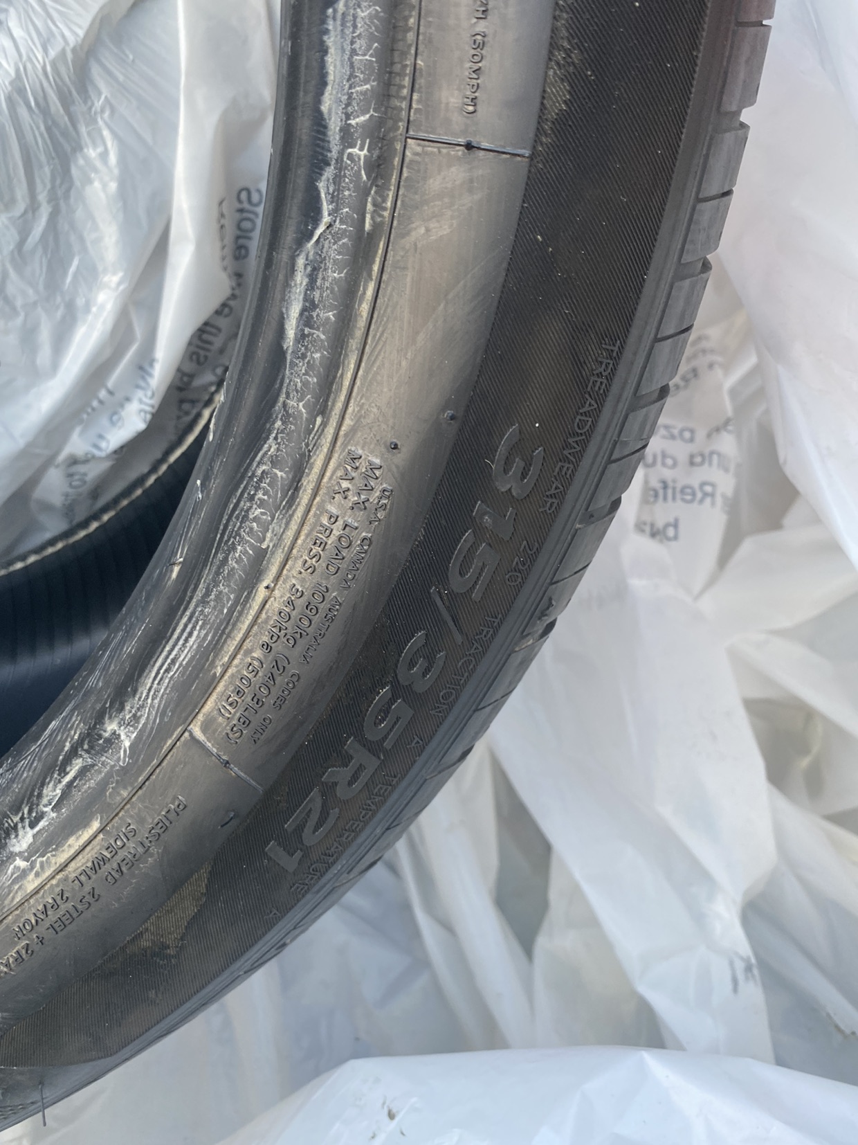 1 set stagger summer tire image indicator(3)