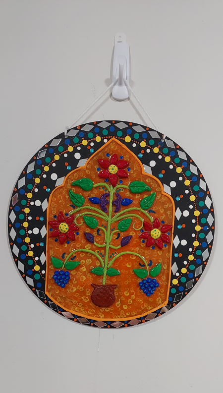 Wall Hanging with Resin N Clay