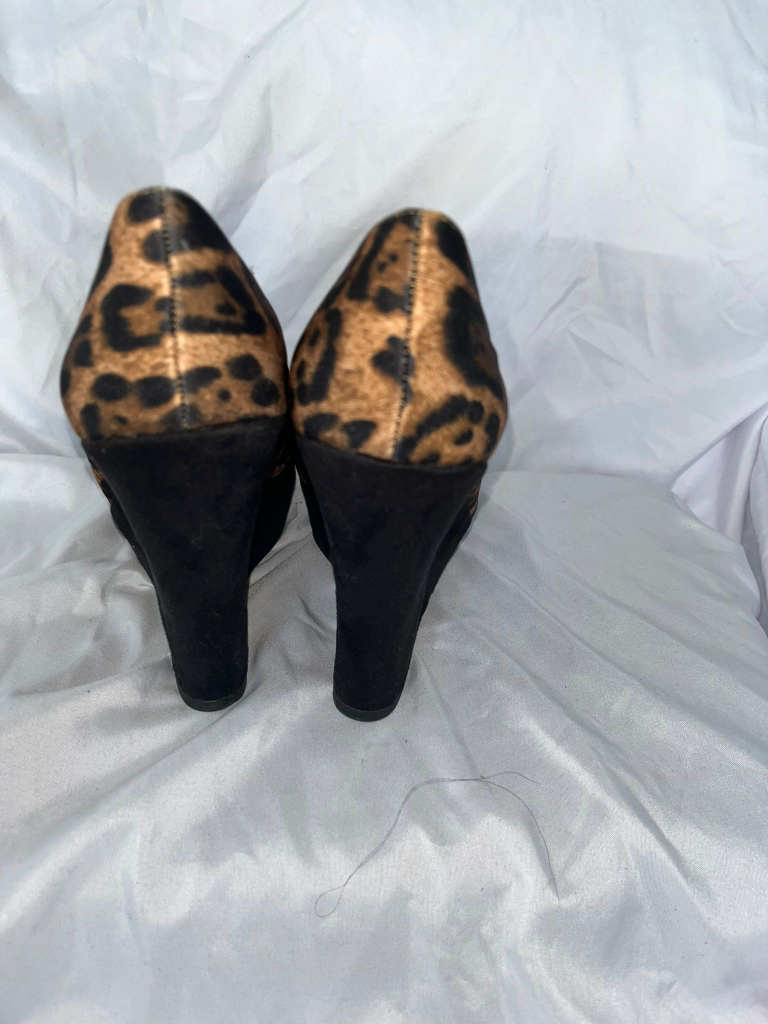 Brash Leopard Print Platform Wedges image indicator(2)
