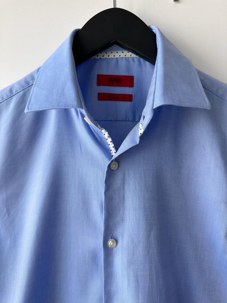 Blue Hugo Boss Dress Shirt