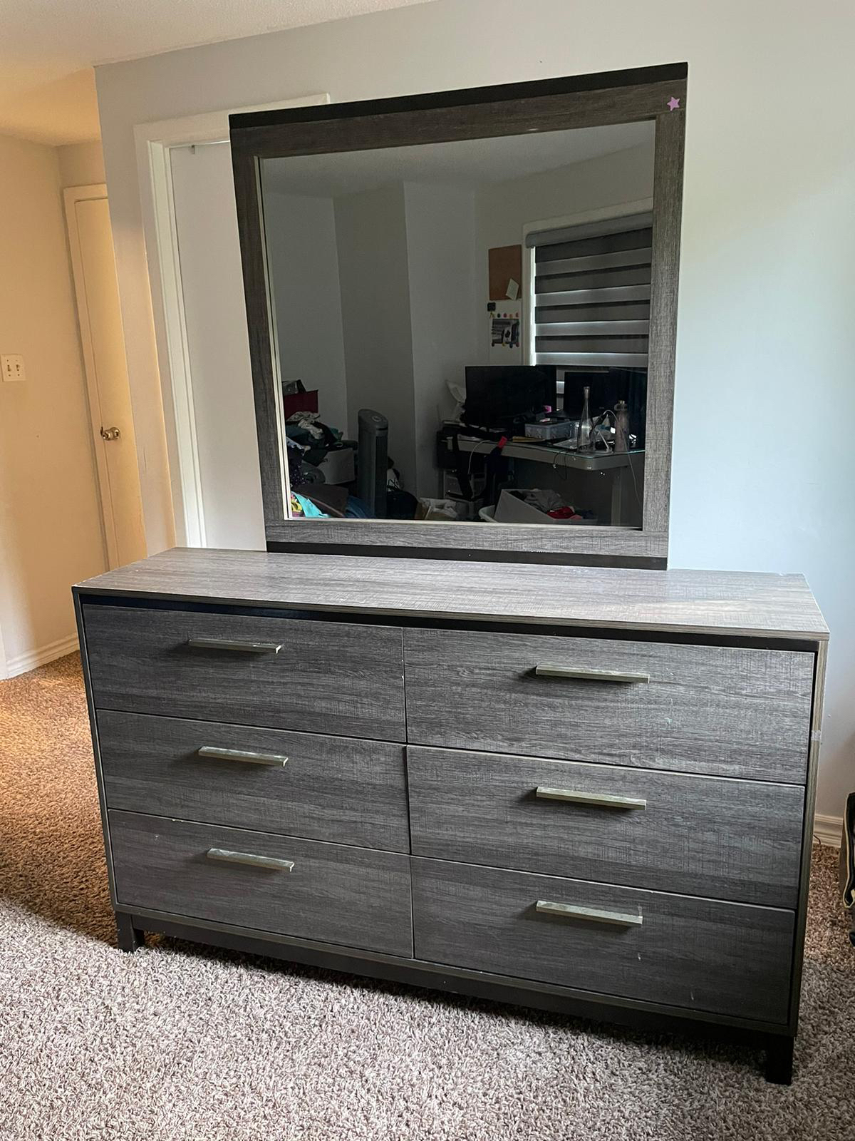 Dresser with mirror