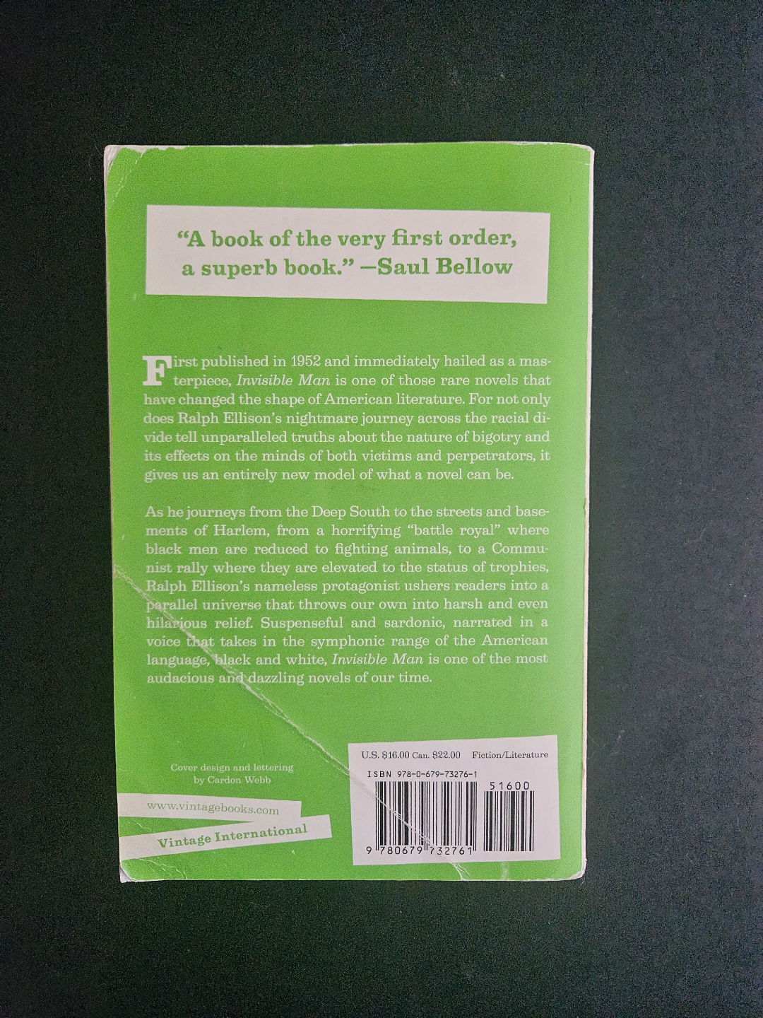 Invisible Man by Ralph Ellison #freecycle - photo 2