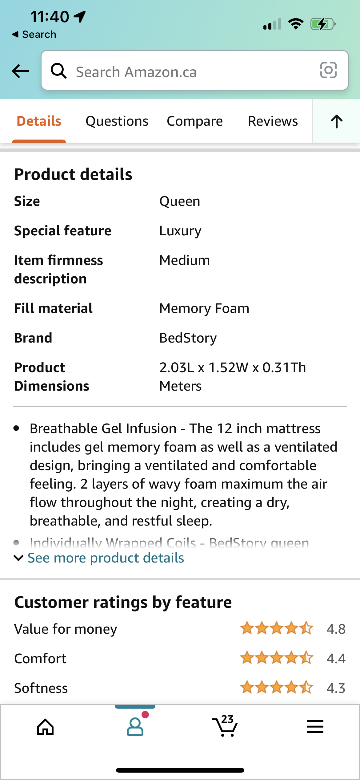 Free - Queen Size Mattress - photo 4