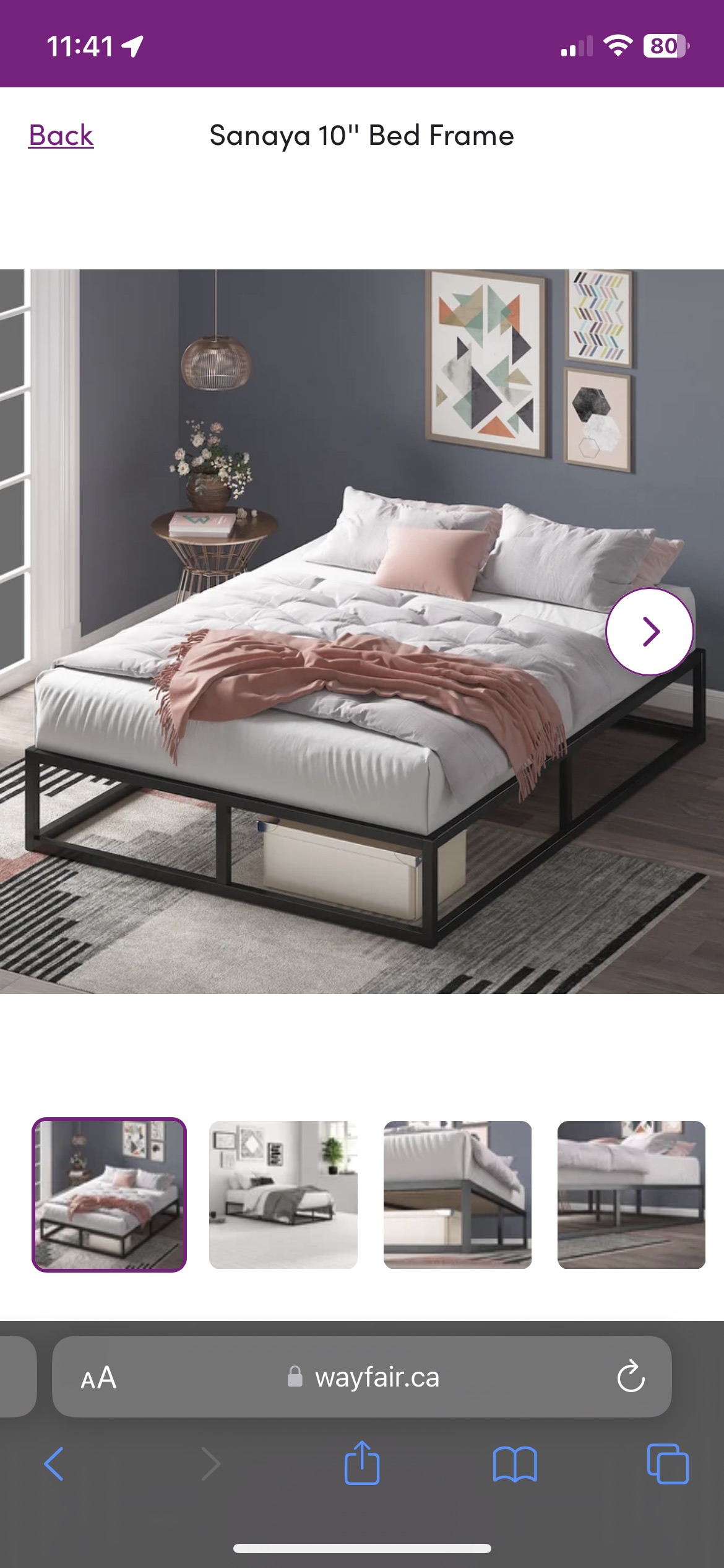 Metal Double Bed Frame