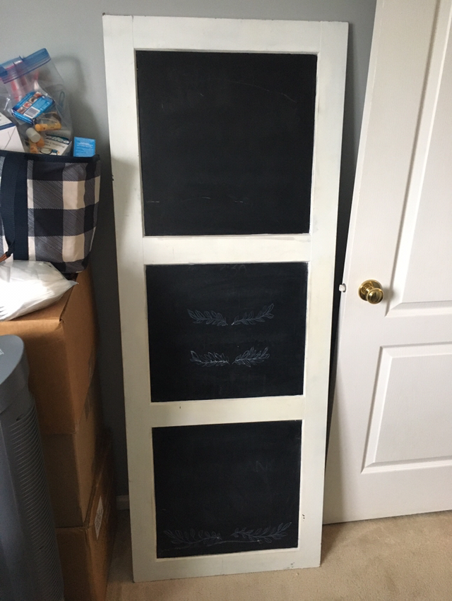 Door with Chalkboard Signs