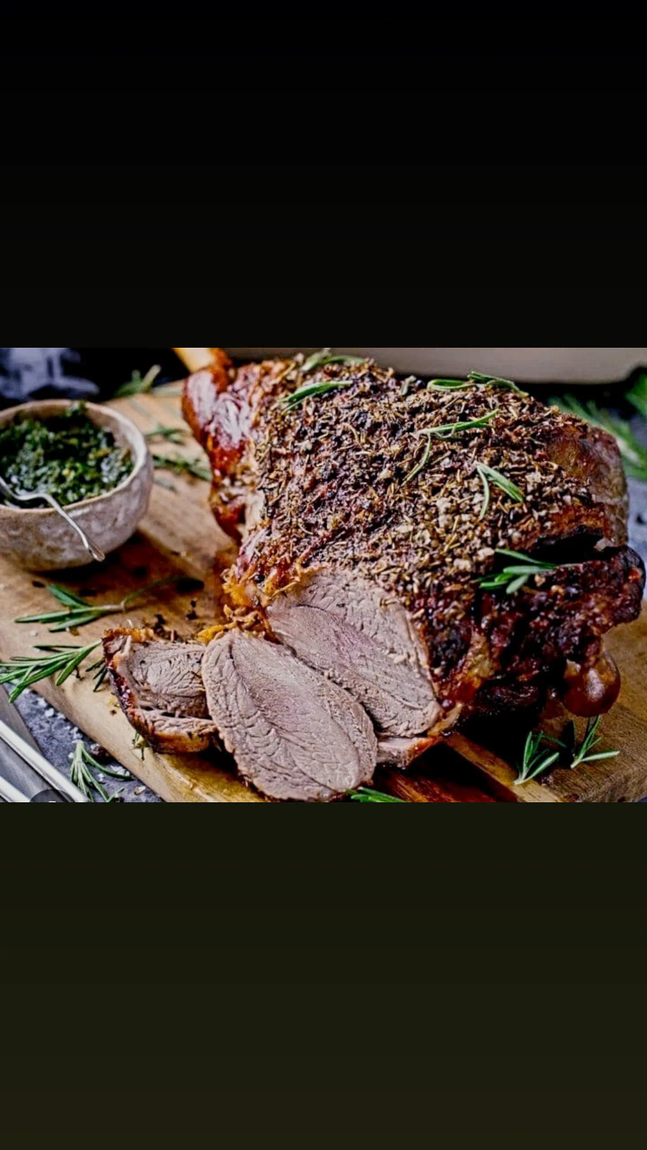 Thanksgiving Roasted Lamb leg Family dinner - photo 2