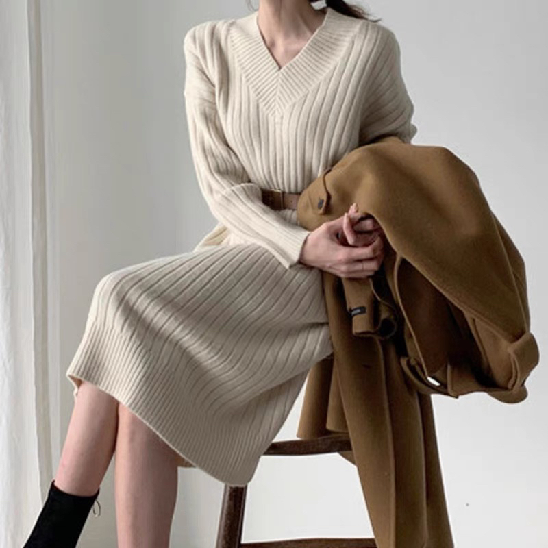 Cashmere sweater dress