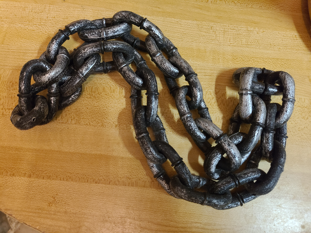 Plastic Halloween Chain, #freecycle