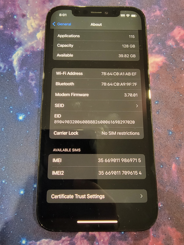 iPhone 12 Pro 128GB Ocean Blue UNLOCKED - photo 3