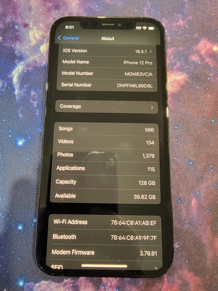 iPhone 12 Pro 128GB Ocean Blue UNLOCKED - photo 4