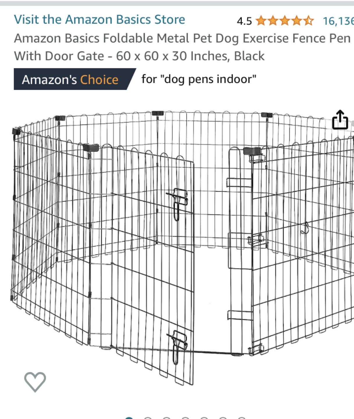 Metal dog crate