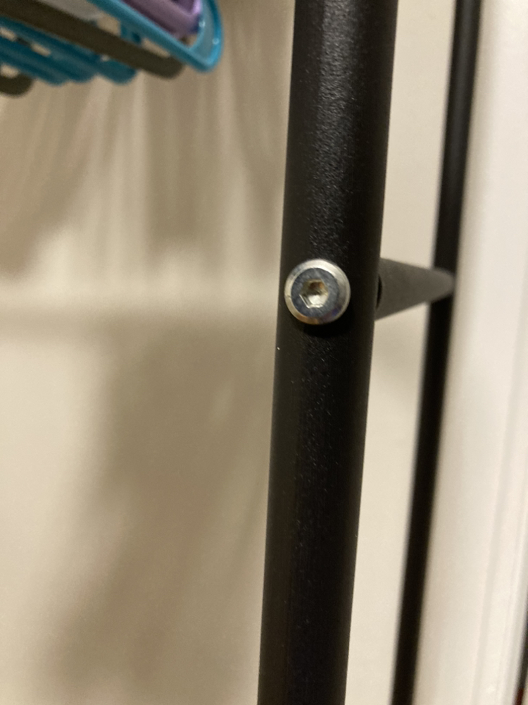 Double rail clothing rack image indicator(3)