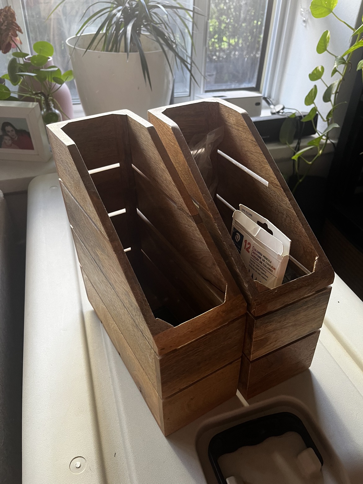 Wood document holder