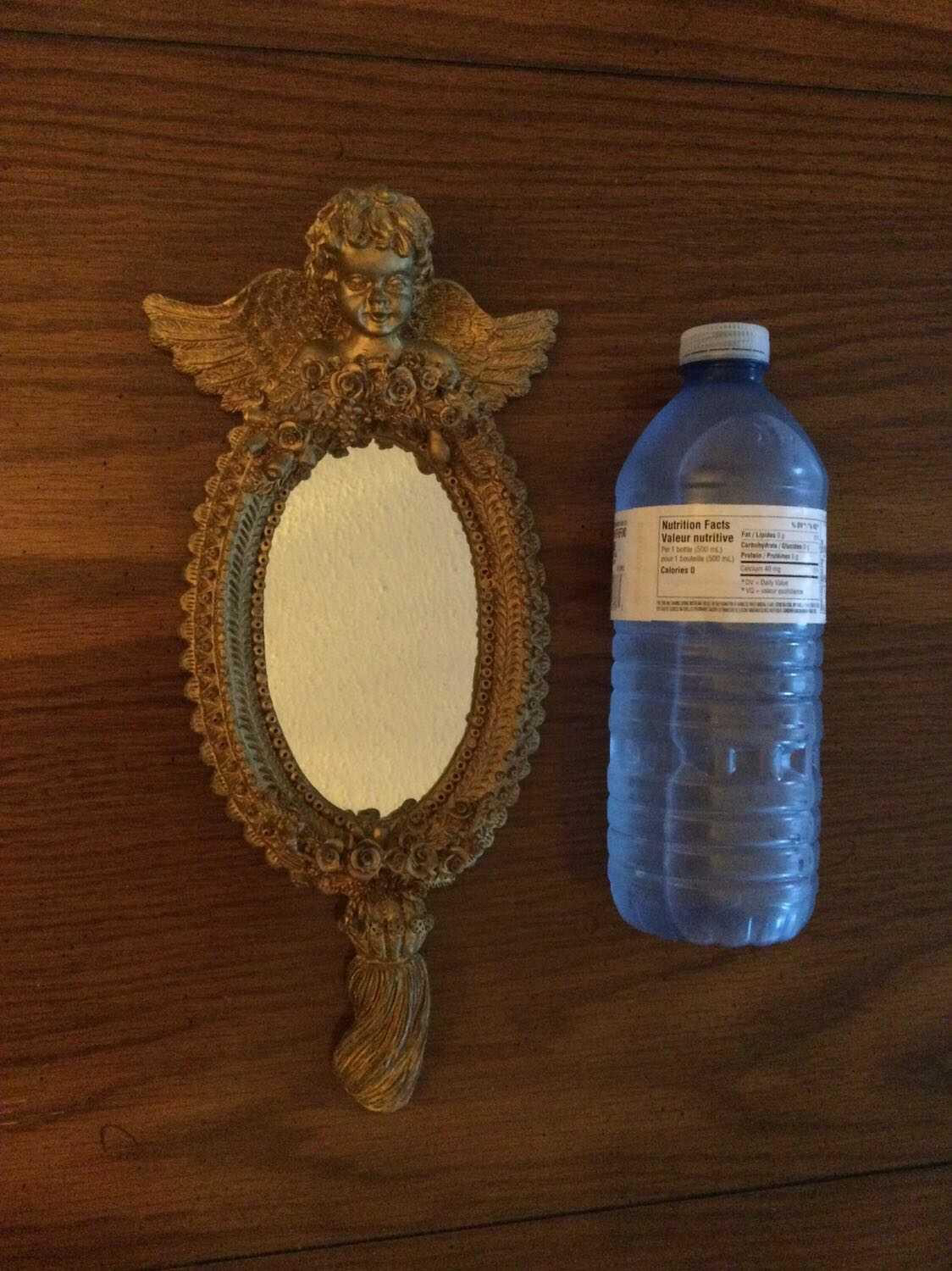 ♦️SOLD♦️Gold Cherub/Angel mirror - photo 3