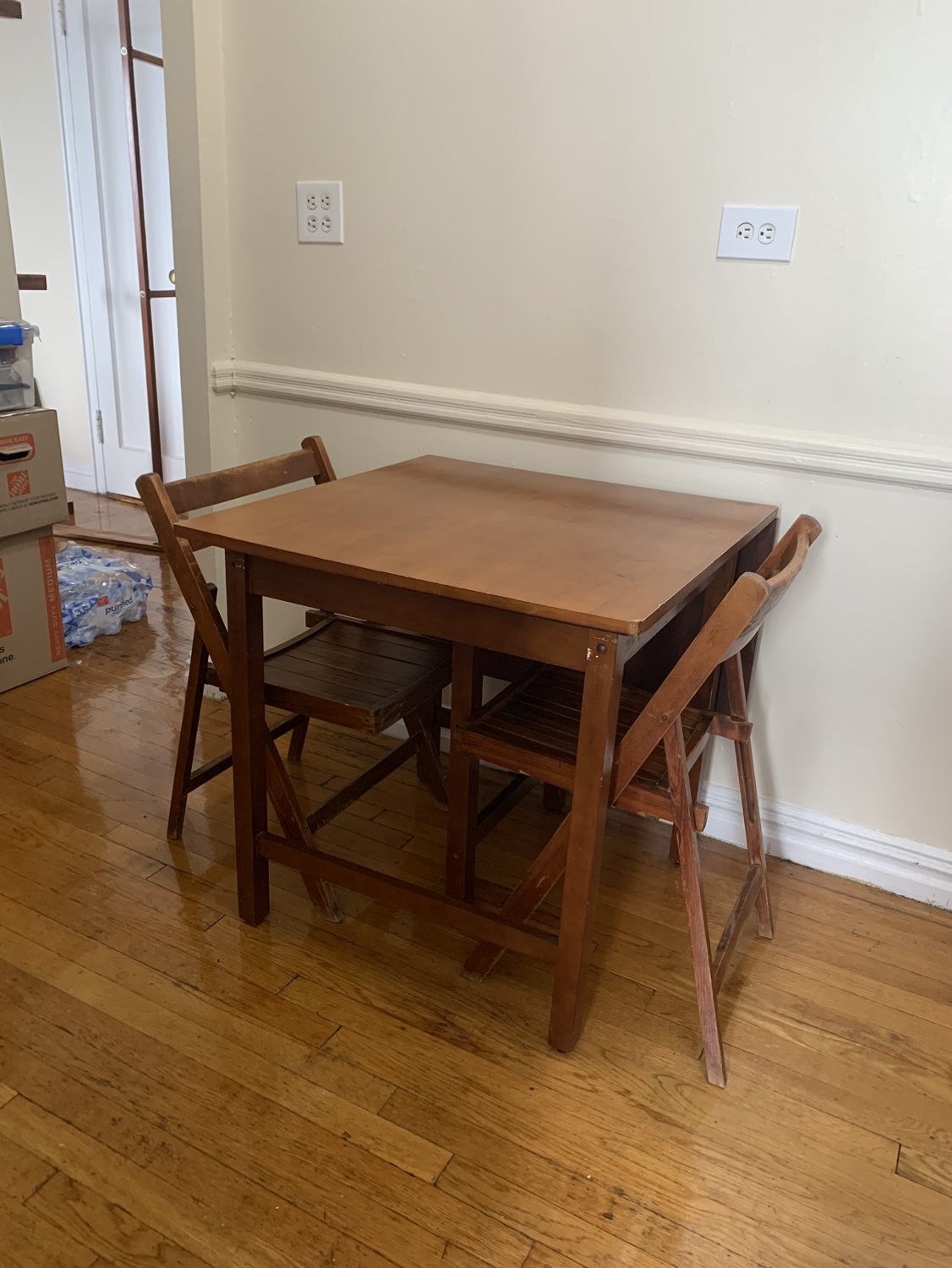 Dining table with four chairs