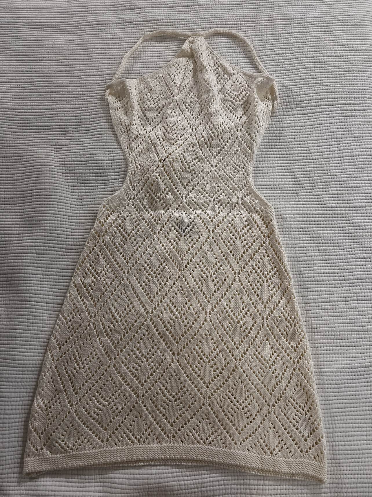 Knit summer backless dress / swim cover up