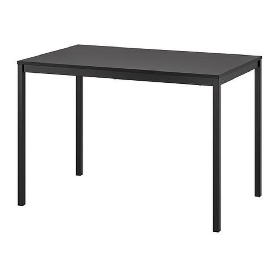 IKEA black TÄRENDÖ table and 2 ADDE chairs image indicator(4)