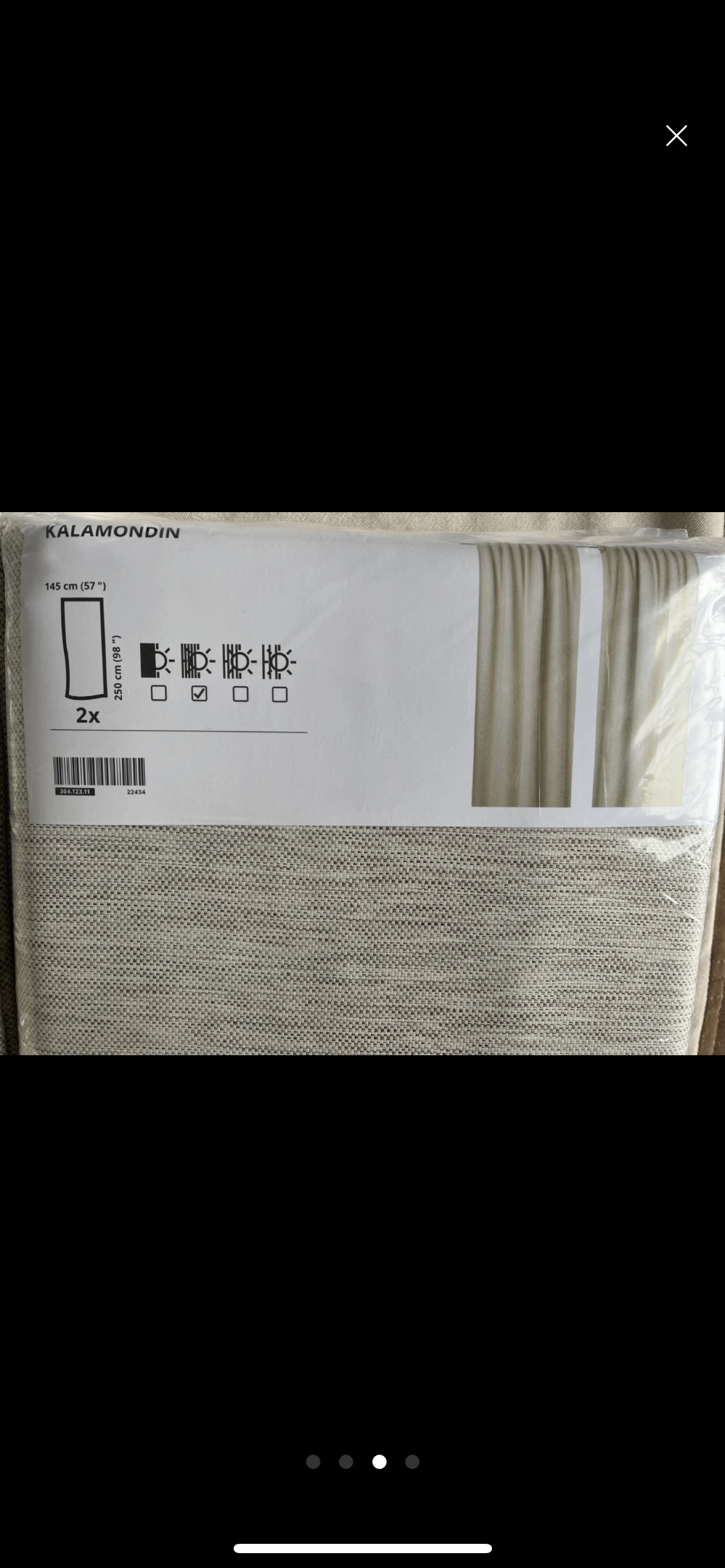 IKEA darkening curtain - photo 2