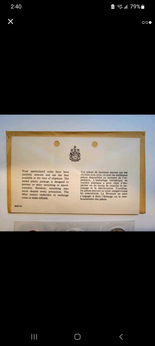 1965 Uncirculated Canada Silver Mint Coin Set image indicator(3)