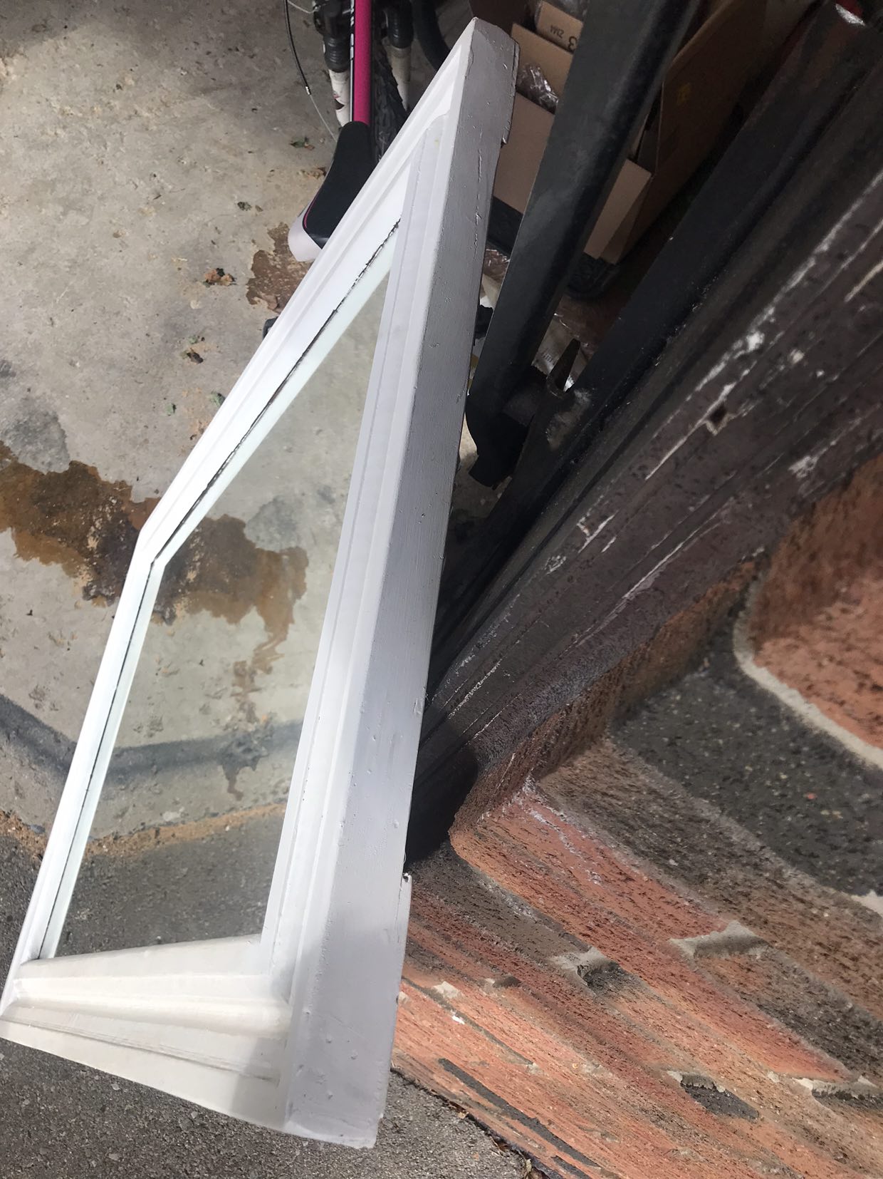 Wooden frame mirror - photo 3