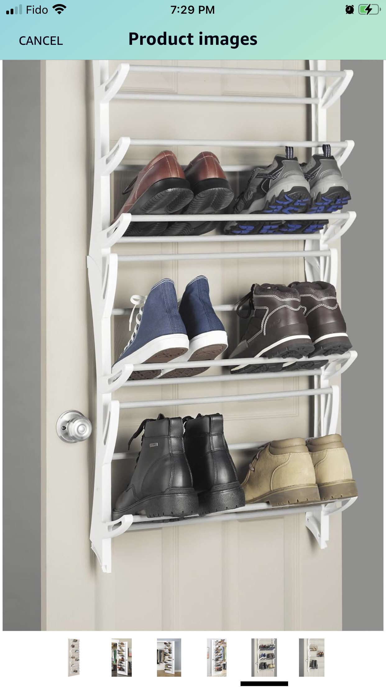 Over the Door Shoe Organizer - Good Condition image indicator(5)